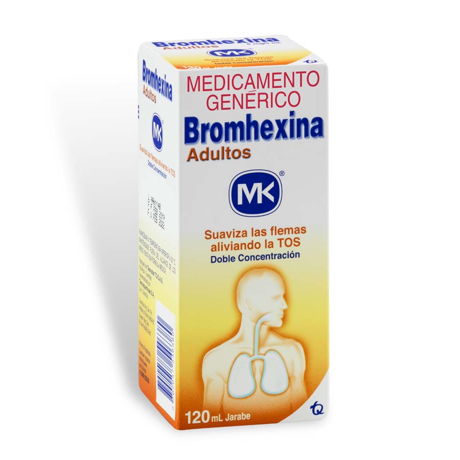 Imagen de  BROMHEXINA 8 mg/5 ml Jarabe 120 ml