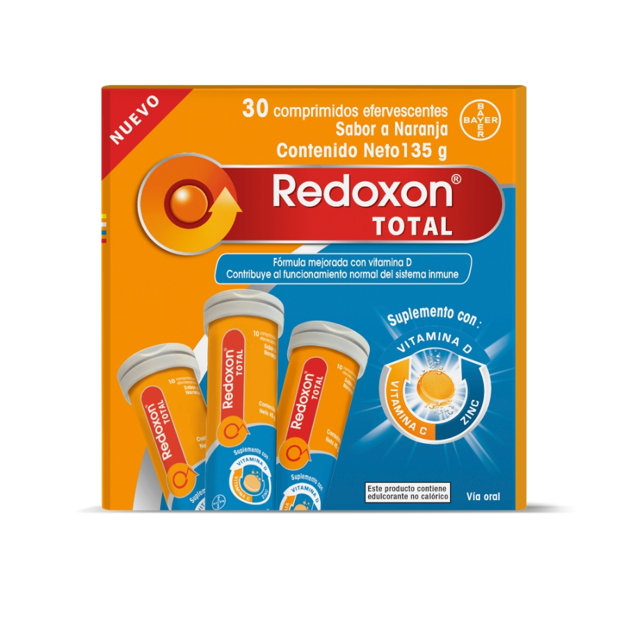 Imagen de  REDOXON Total 1000 mg, 400 UI, 10 mg x 30 comprimidos efervescentes