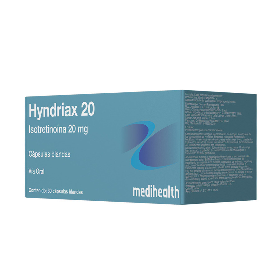Imagen para  HYNDRIAX 20 mg MEGALABS x 30                                                                                                    de Pharmacys