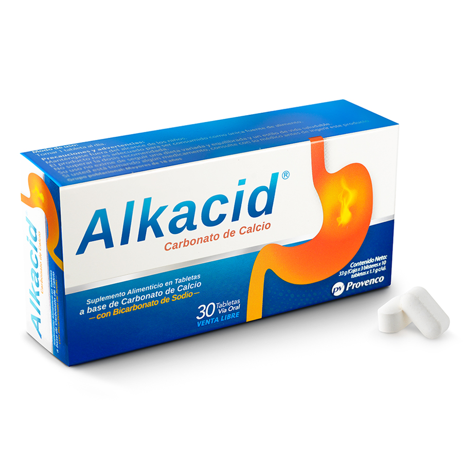 Imagen de  ALKACID 180 mg PROVENCO x 30 Tableta