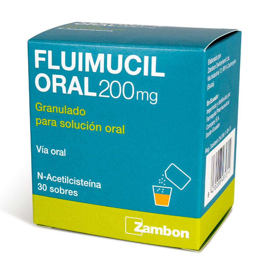 Imagen de  FLUIMUCIL 200 mg en Polvo x 30