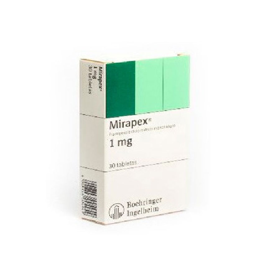Imagen para  MIRAPEX 1 mg BOEHRINGER INGELHEIM  x 30 Comprimidos                                                                             de Pharmacys