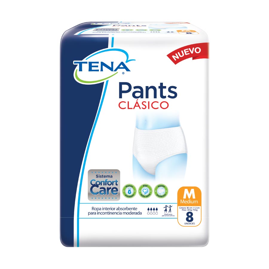 Imagen de  Ropa Interior Adulto TENA Pants Clásico  Medium 35052 8 unidades