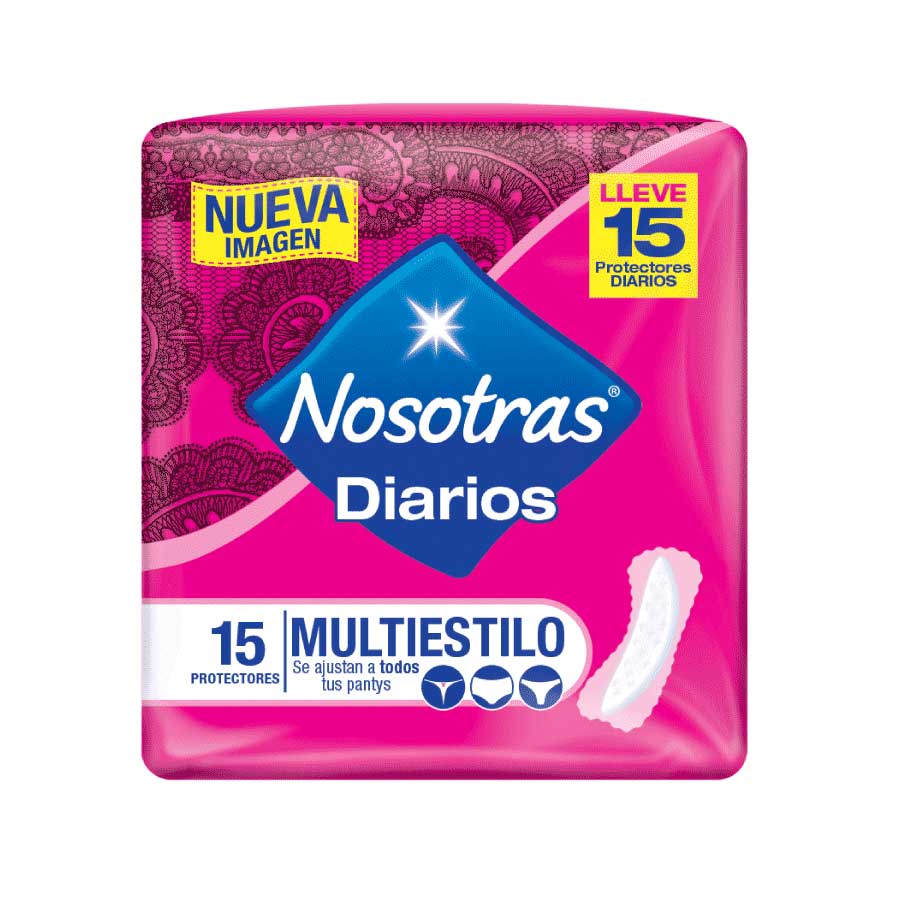 Imagen de  Protectores Diarios NOSOTRAS Multiestilo 78907 x 15 unds
