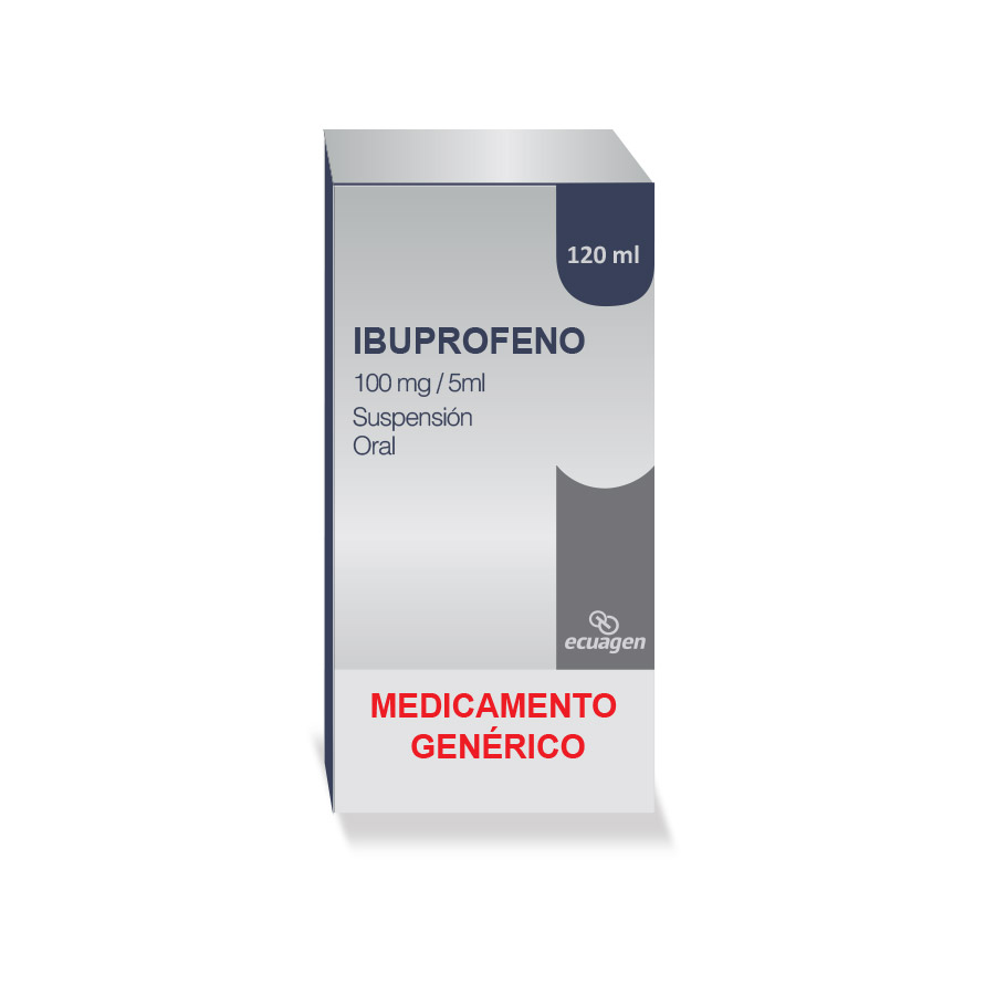 Imagen de  IBUPROFENO 100 mg ECUAGEN Suspensión