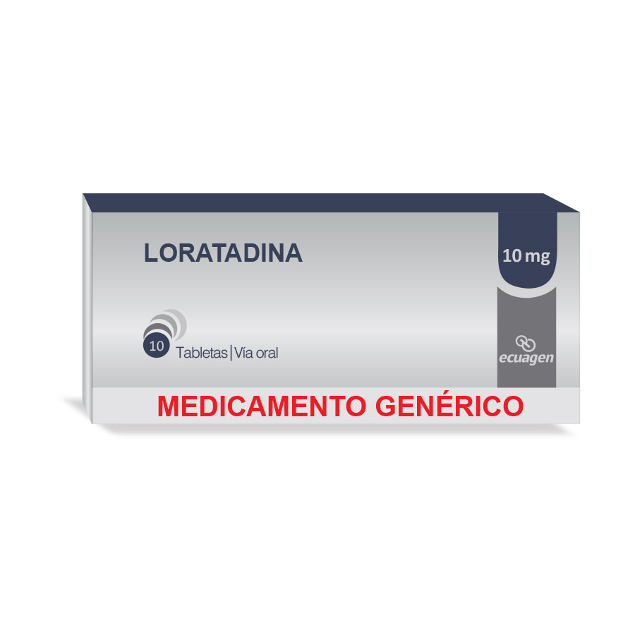 Imagen para  LORATADINA 10 mg ECUAGEN x 10 Tableta                                                                                           de Pharmacys