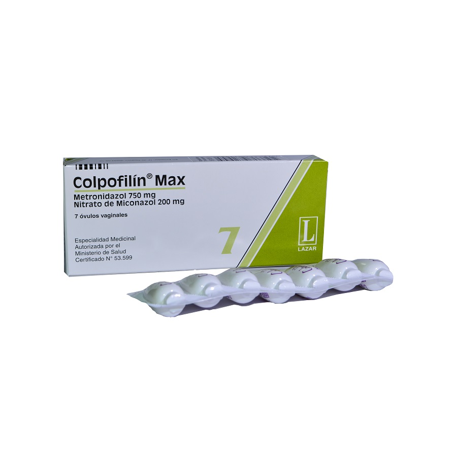 Imagen para  COLPOFILIN 750 mg x  200 mg x 7 Óvulos                                                                                         de Pharmacys