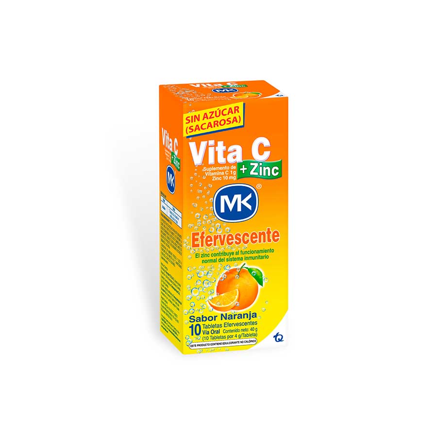 Imagen de  Vitamina C VITA-C 1g x 10 mg Tableta Efervescente x 10