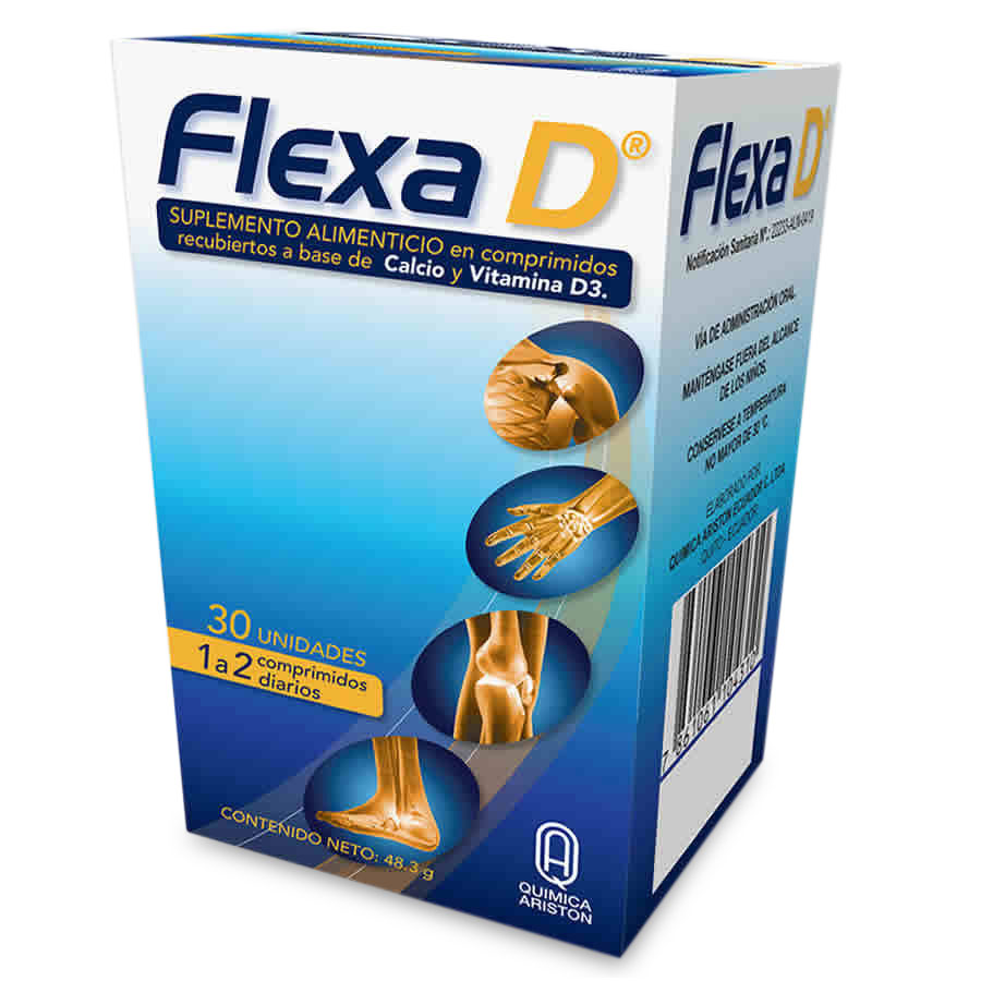 Imagen de  FLEXA-D 300 mg x 200 UI Comprimidos Recubiertos x 30