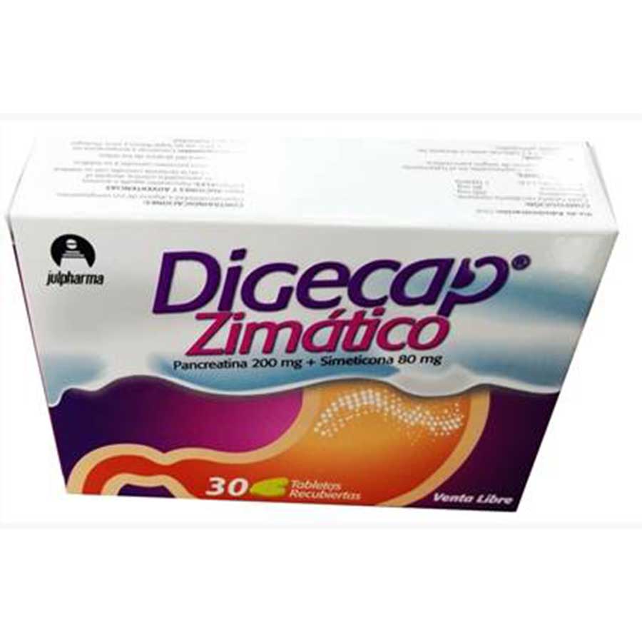 Imagen de  Antiácido DIGECAP 280 mg x 80 mg Tabletas Recubiertas x 30