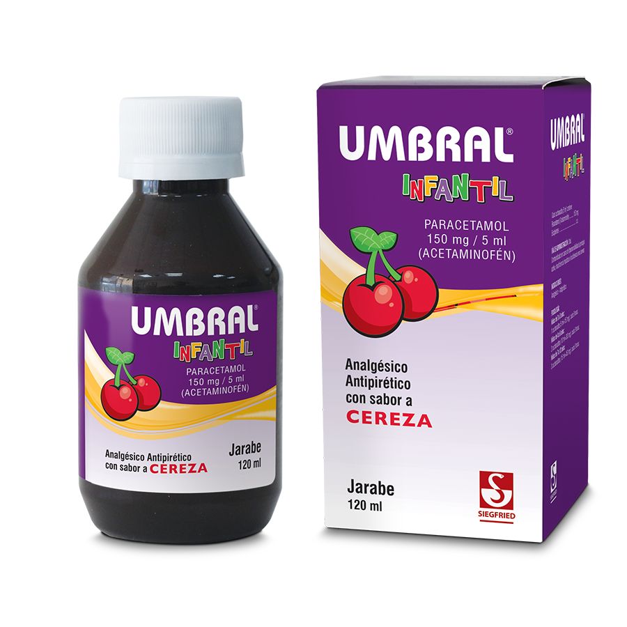 Imagen de  Analgésico UMBRAL 150 mg Jarabe 120 ml