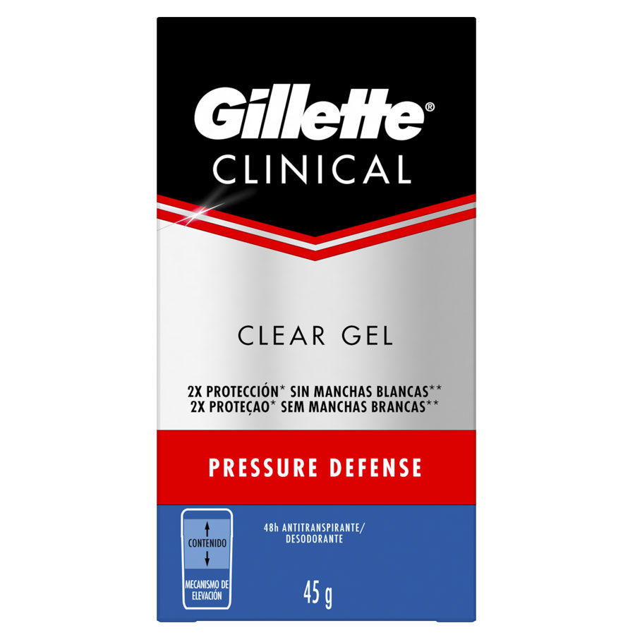 Imagen de  Desodorante GILLETTE Pressure Defense Gel 97526 45 g