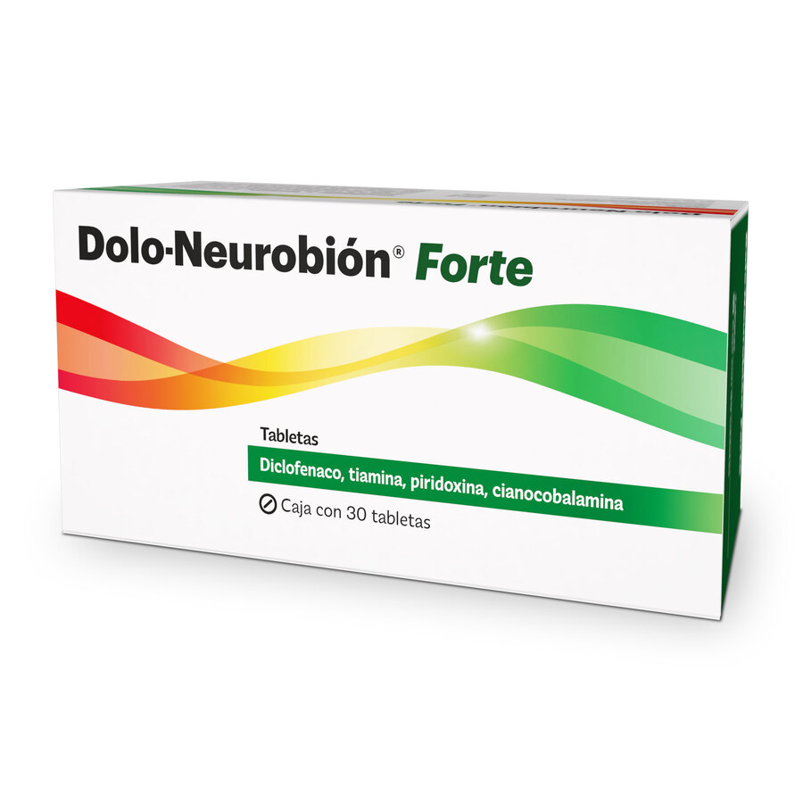 Imagen para  DOLO-NEUROBION 50 mg x 50 mg x 1 mg x 50 mg PROCTER & GAMBLE x 30 Forte Tableta                                                 de Pharmacys