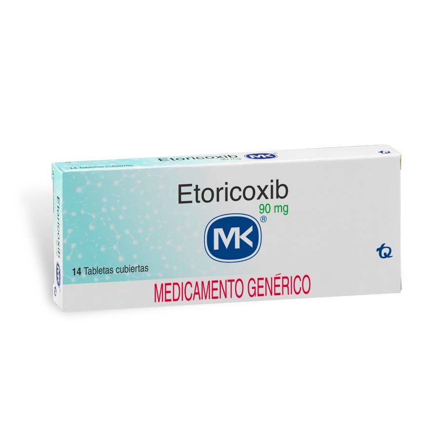 Imagen para  ETORICOXIB 90 mg TECNOQUIMICAS x 14 Tabletas Cubiertas                                                                          de Pharmacys