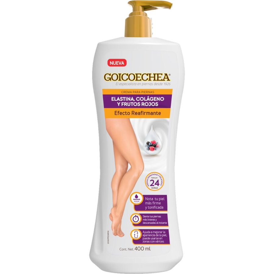 Imagen de Reafirmante goicoechea elastina colágeno y frutos rojos en crema 400 ml