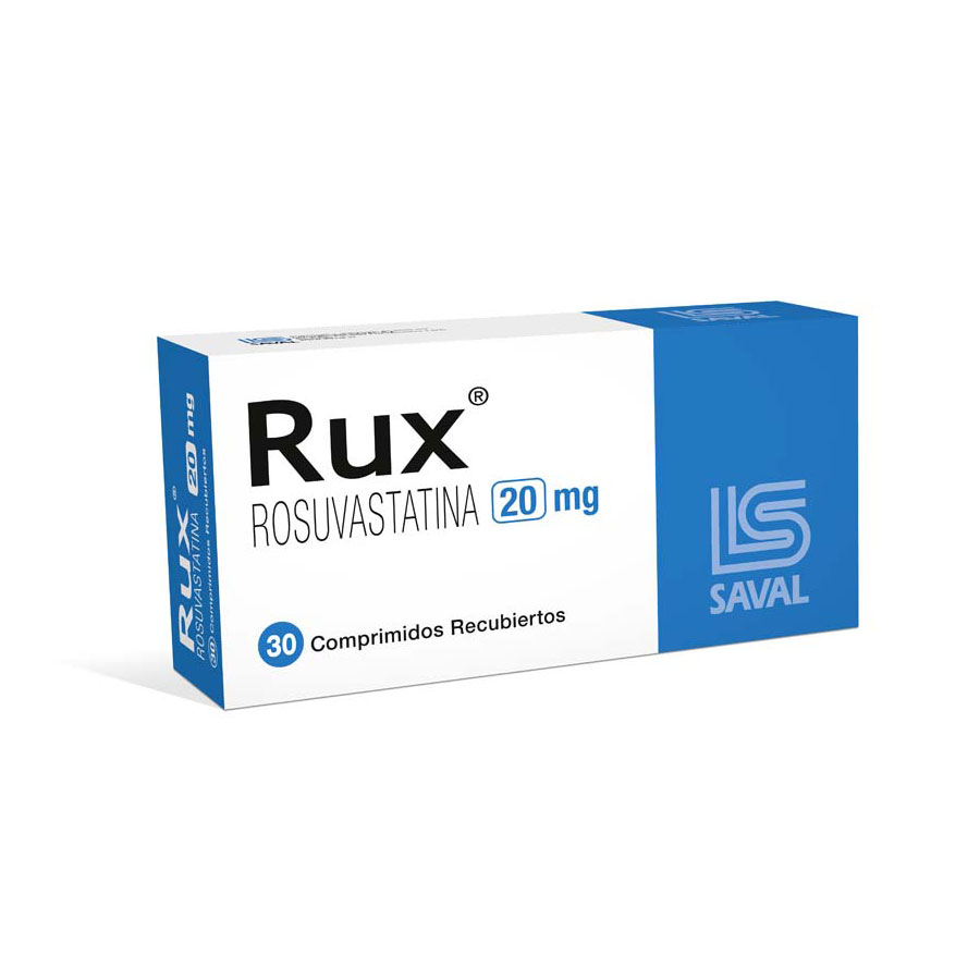 Imagen para  RUX 20 mg ECUAQUIMICA x 30 Comprimido Recubierto                                                                                de Pharmacys