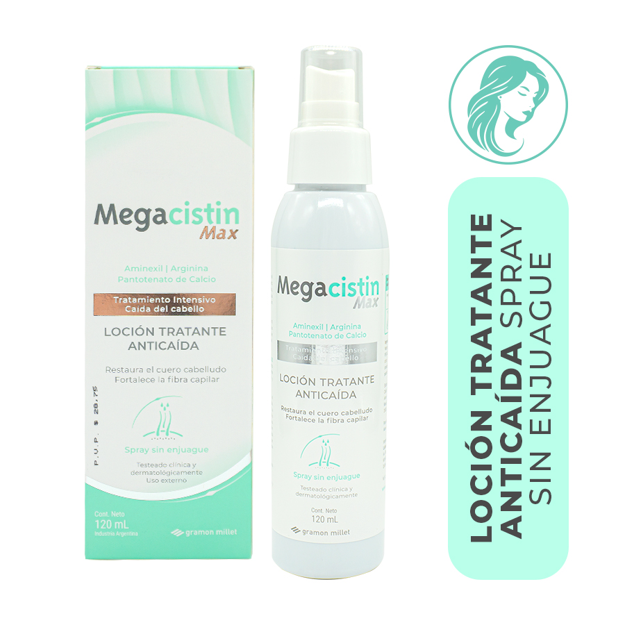 Imagen para Megacistin Max Loción Trantante Anticaída x 120 ml de Pharmacys