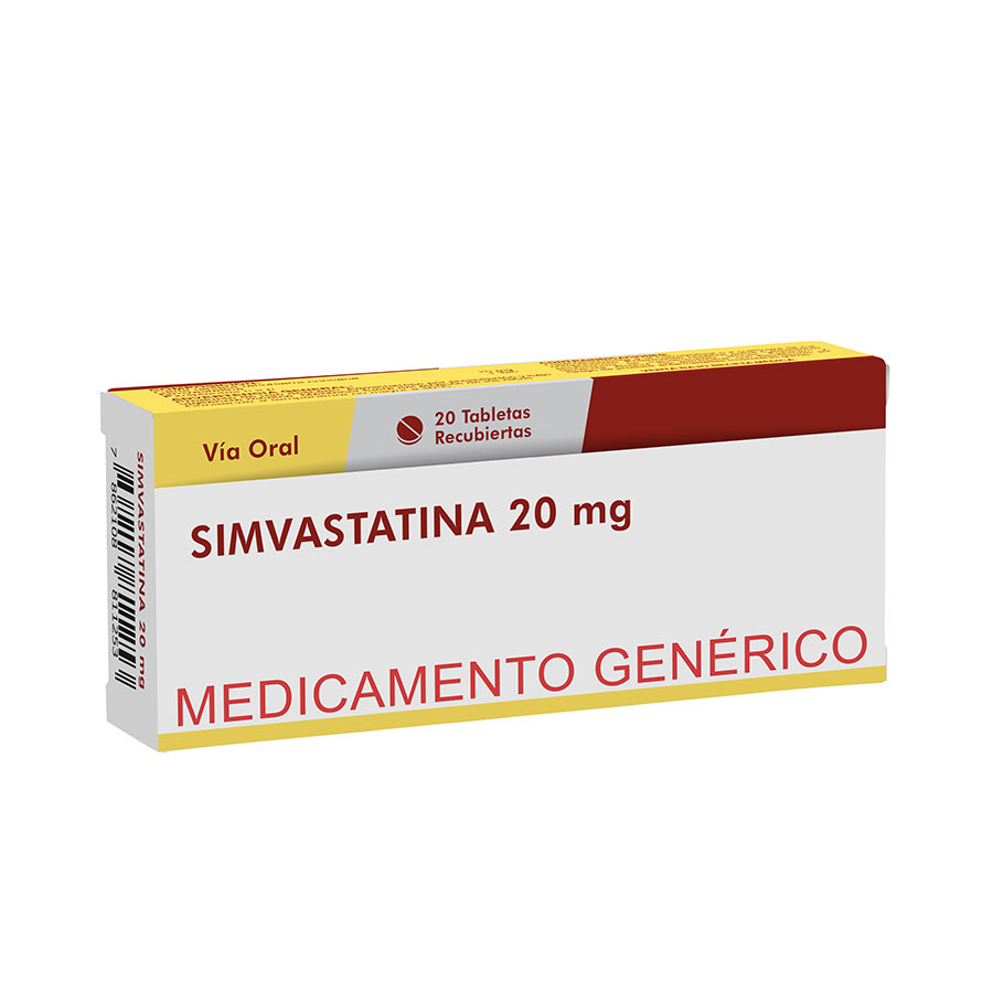 Imagen de  SIMVASTATINA 20 mg LABOVIDA x 20 Tableta Recubierta