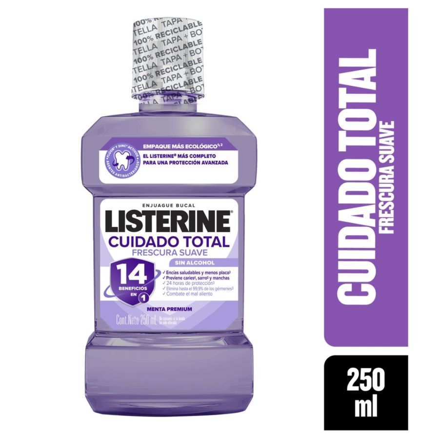 Imagen para Enjuague Bucal Listerine Cuidado Total Zero 250ml de Pharmacys