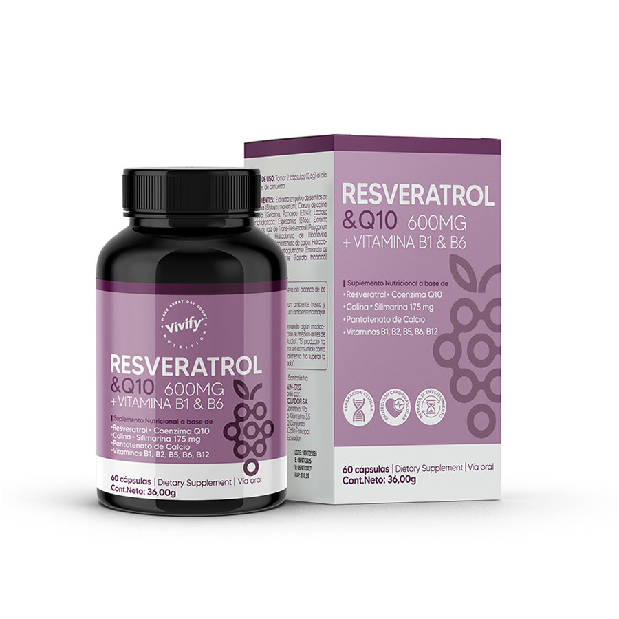 Imagen para Resveratrol Q10 suplem-nutrx 500mg de Pharmacys