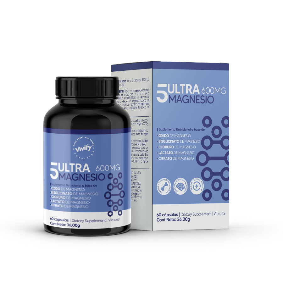 Imagen para 5ultra magnesio su-alim cop x600mg de Pharmacys
