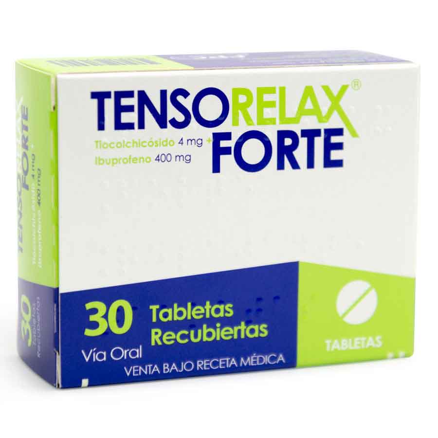 Imagen de  TENSORELAX 4 mg x 400 mg ITALFARMA x 30 Forte Tableta Recubierta