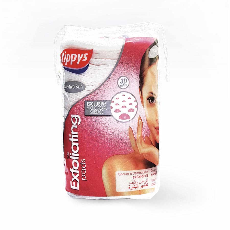 Imagen de Desmaquillante tippys exfoliante pads 40 pads