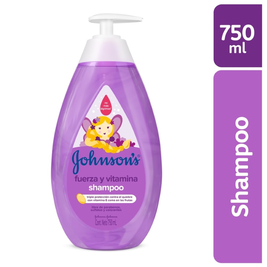 Imagen de  Shampoo JOHNSON&JOHNSON Baby Fuerza y Vitamina 100609 750 ml