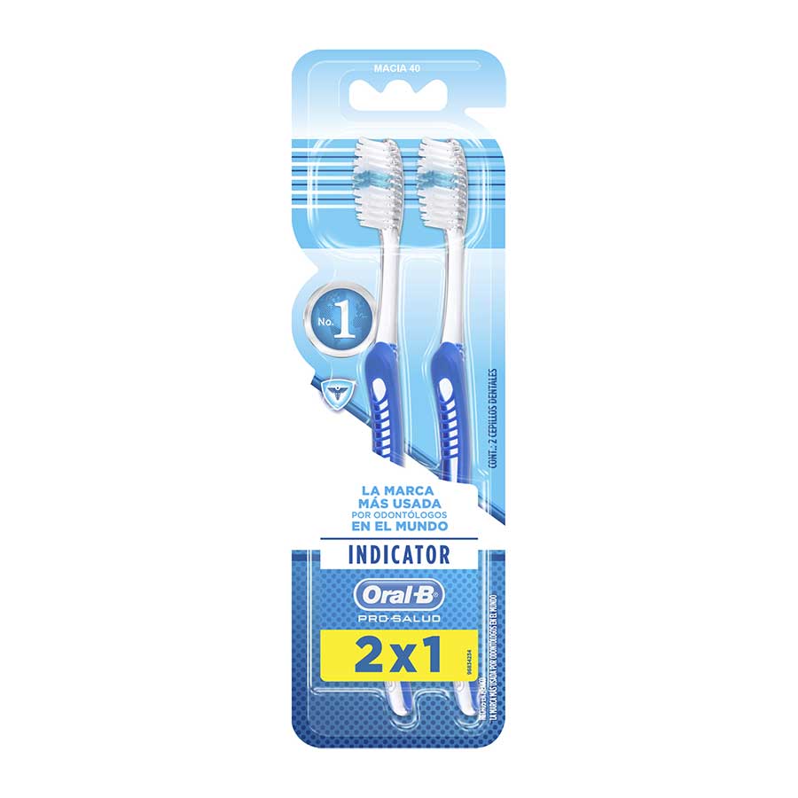 Imagen de Cepillo dental oral-b indicator mediano 2 unidades