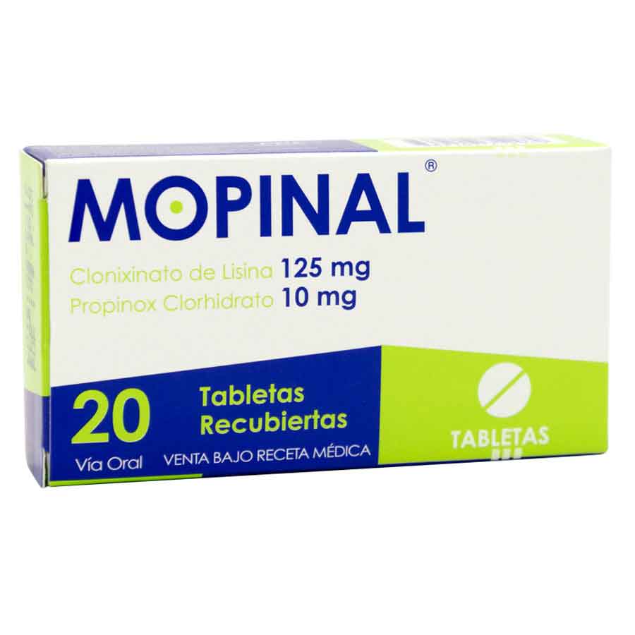 Imagen para  MOPINAL 125 mg x 10 mg FARMAYALA x 20 Tableta Recubierta                                                                        de Pharmacys