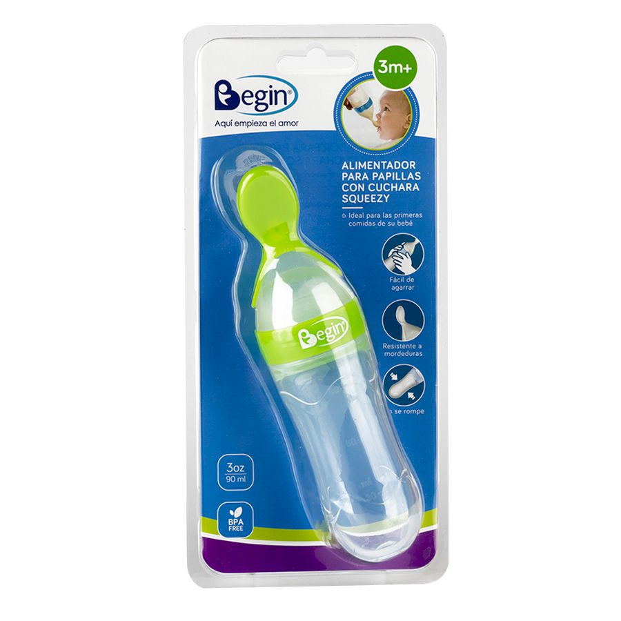 Imagen de Alimentador de papilla begin con cuchara 90 ml