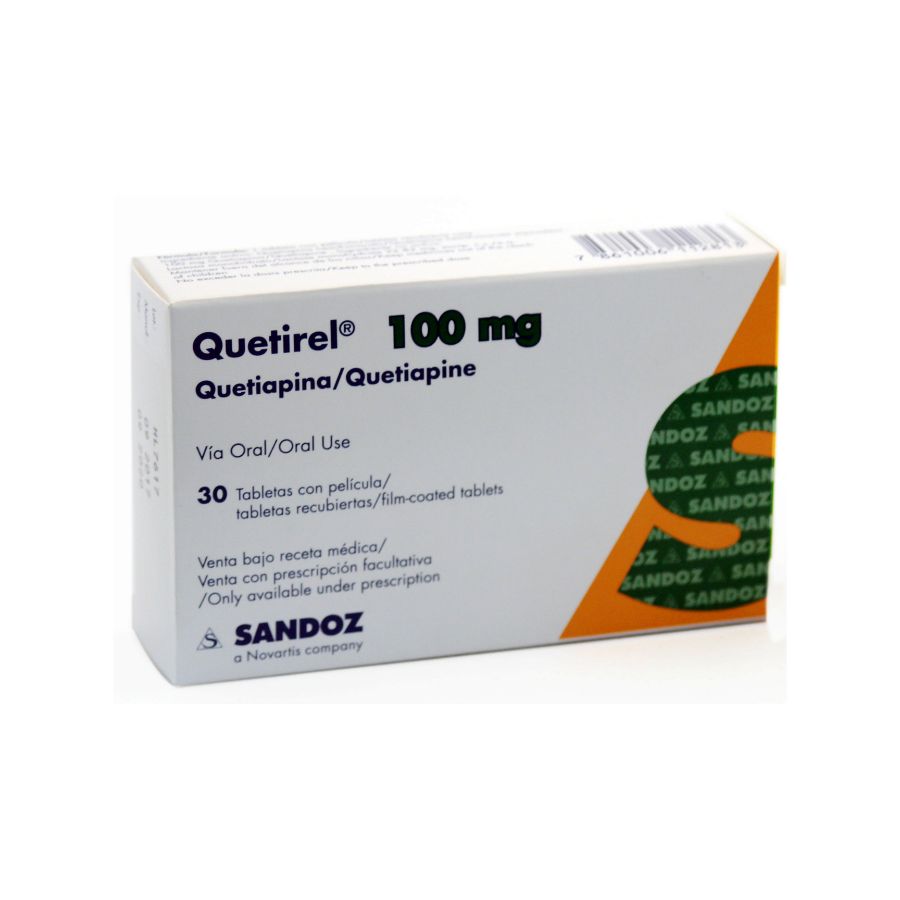 Imagen para  QUETIREL 100 mg DYVENPRO x 30 Tableta Recubierta                                                                                de Pharmacys