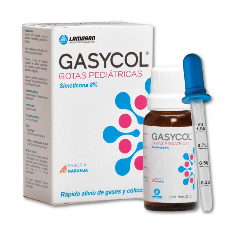 Imagen de Antiácido gasycol 0,08 mg en gotas 20 ml