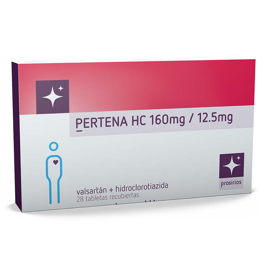 Imagen de  PERTENA 160 mg x 12.5 mg GARCOS x 28 Tableta Recubierta
