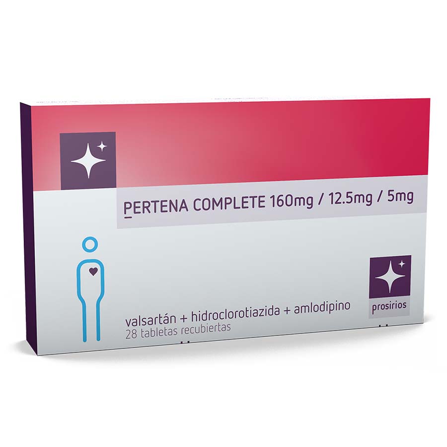 Imagen para  PERTENA 160 mg x 12.5 mg x 5 mg GARCOS x 28 Complete Tableta                                                                    de Pharmacys