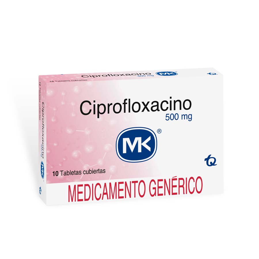 Imagen para  CIPROFLOXACINA 500 mg TECNOQUIMICAS x 10 Tableta                                                                                de Pharmacys