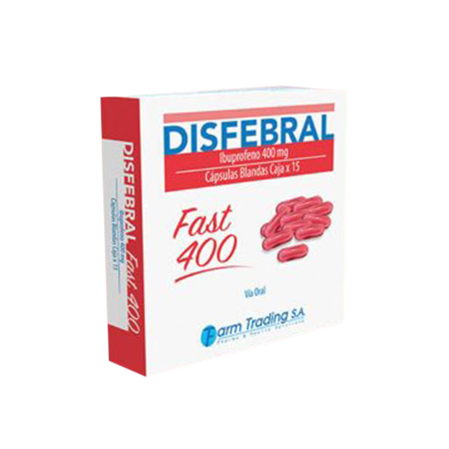 Imagen de  DISFEBRAL Fast 400 mg Cápsulas Blandas x 16