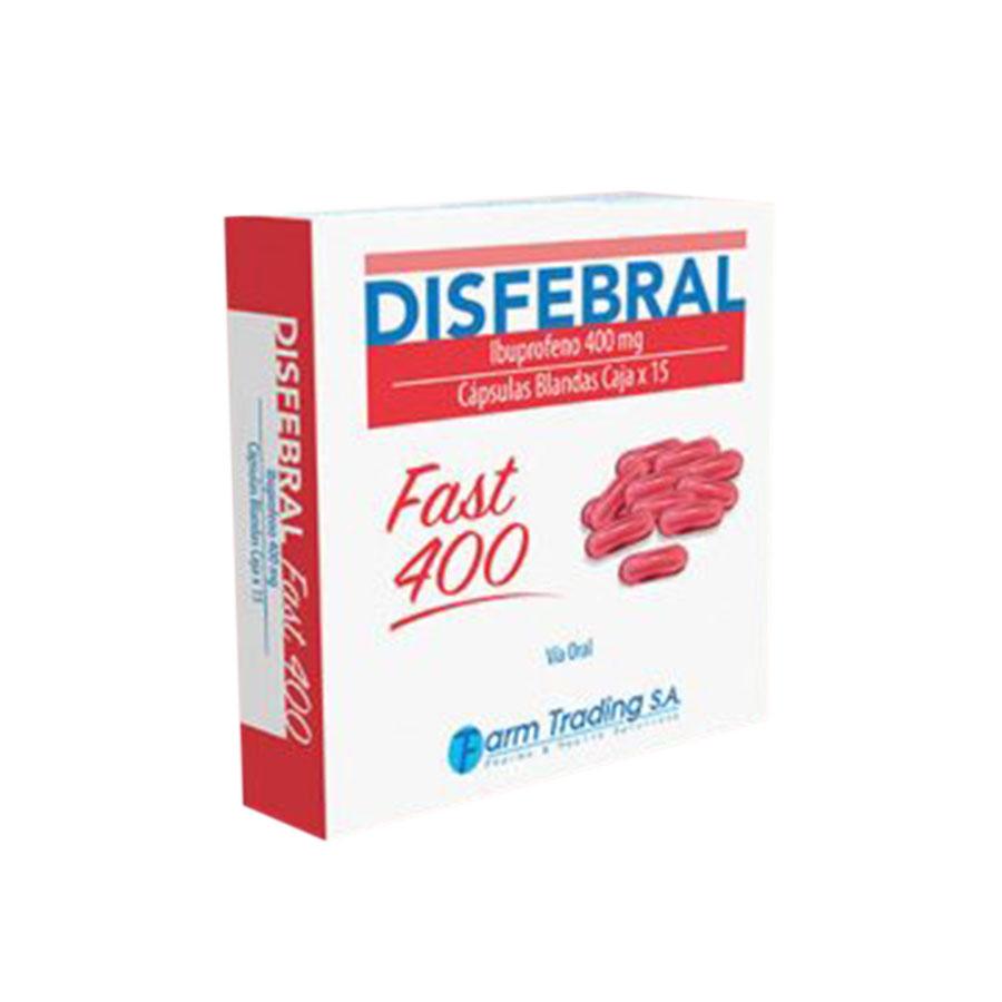 Imagen de Disfebral fast 400 mg cápsulas blandas x 16