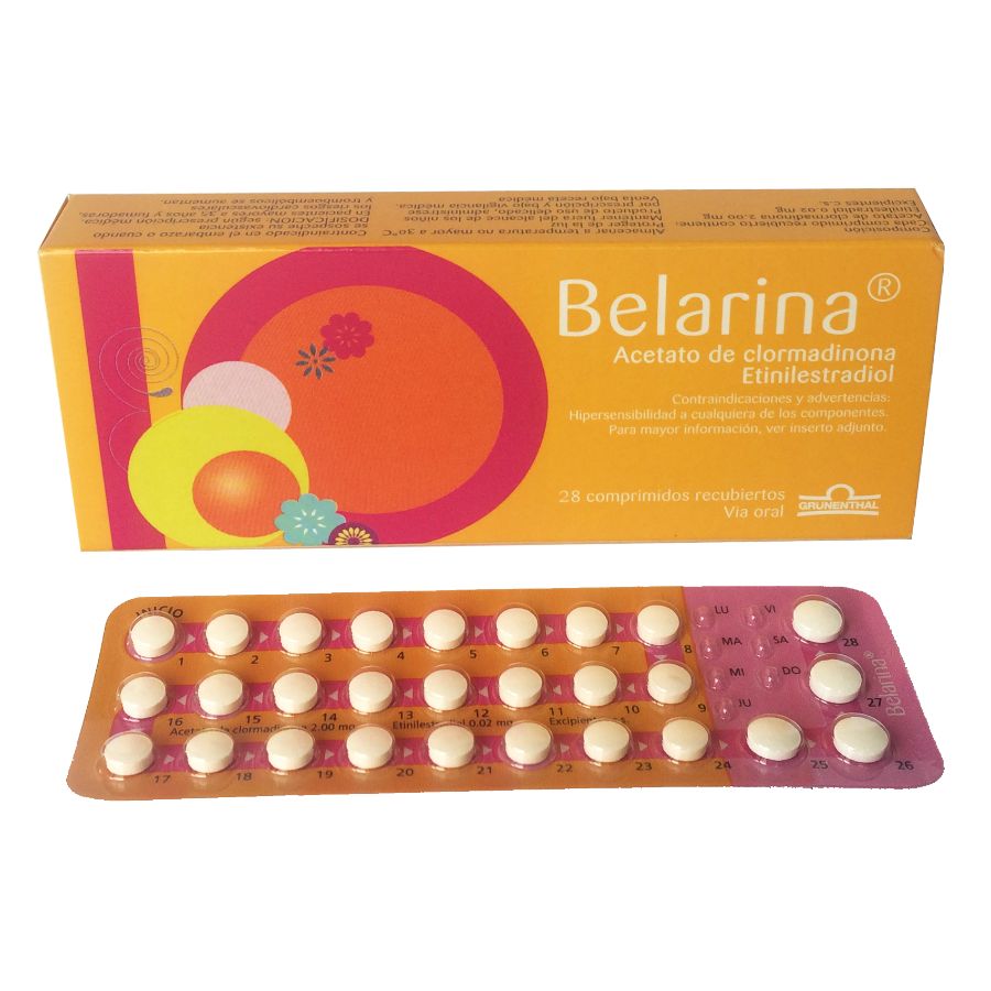 Imagen de  BELARINA 0.020 g x 2 mg GRUNENTHAL Tableta