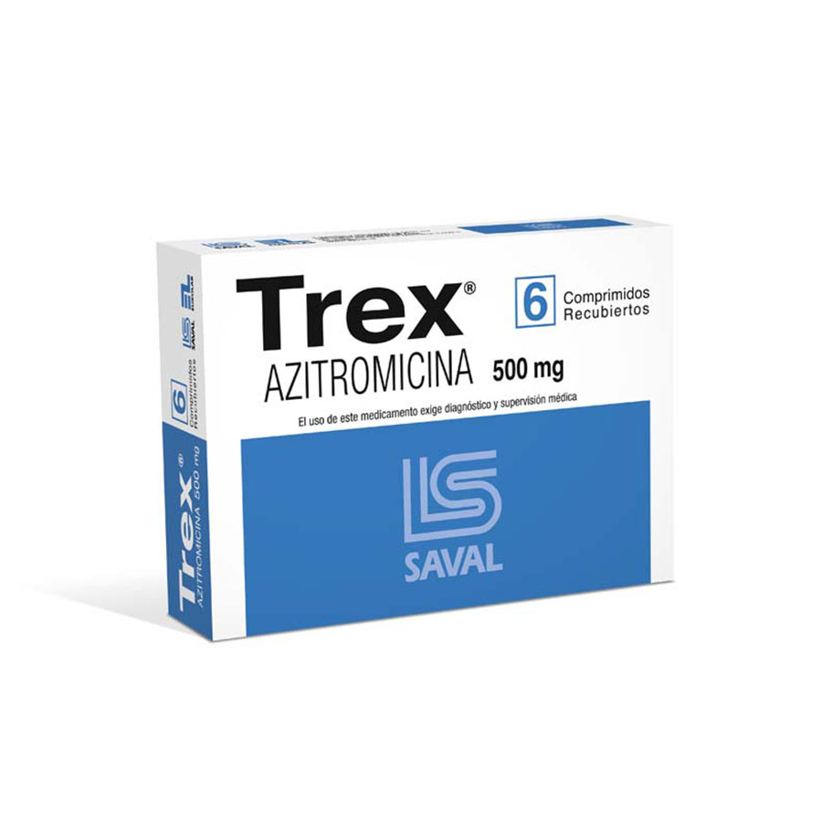 Imagen para  TREX 500 mg ECUAQUIMICA x 6 Comprimido Recubierto                                                                               de Pharmacys