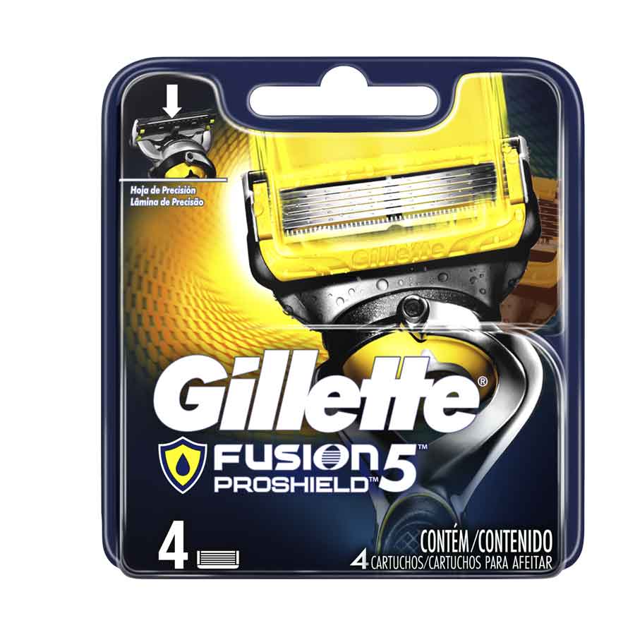 Imagen de Repuesto de afeitadora gillette fusión proshield estándar 4 unidades