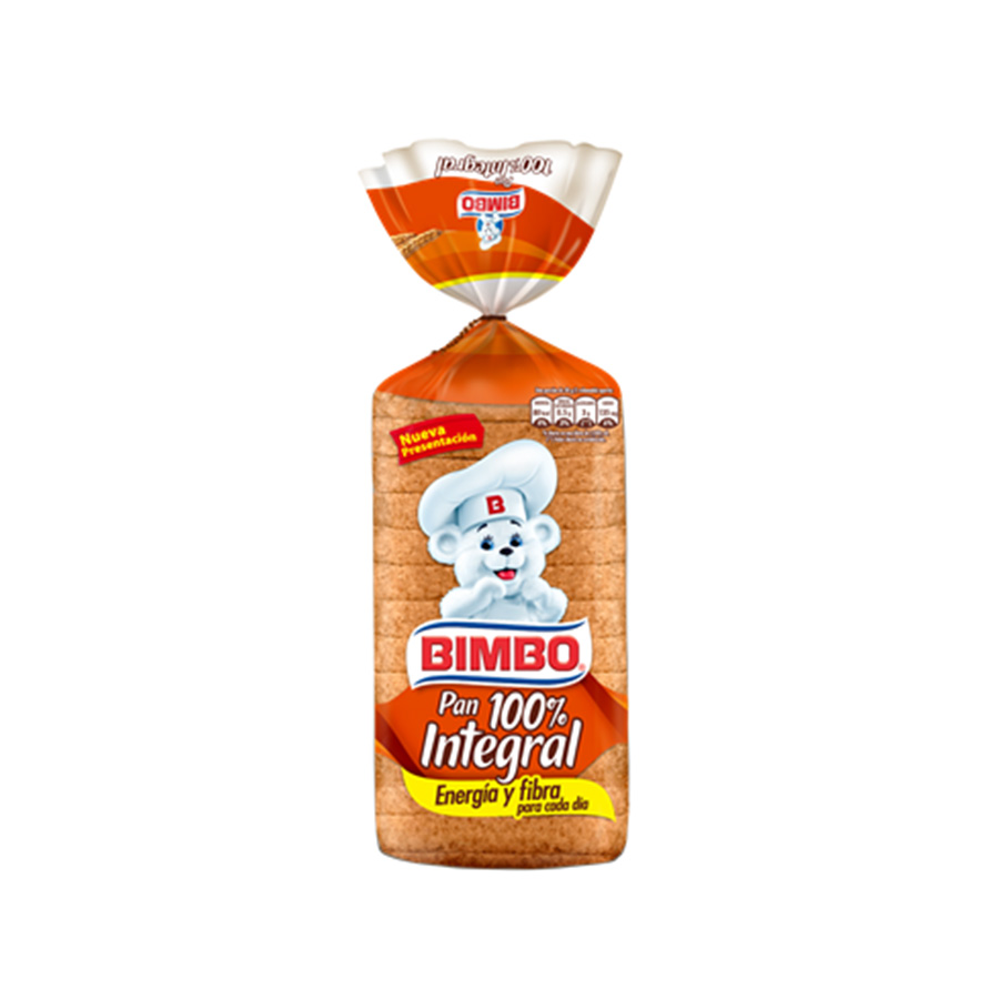 Imagen de Pan bimbo 100% integral 425 g