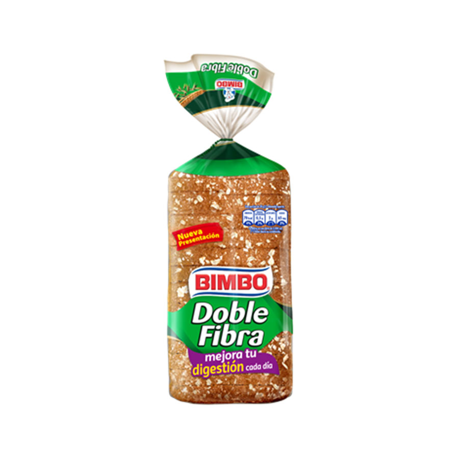Imagen de Pan bimbo integral doble fibra 425 g