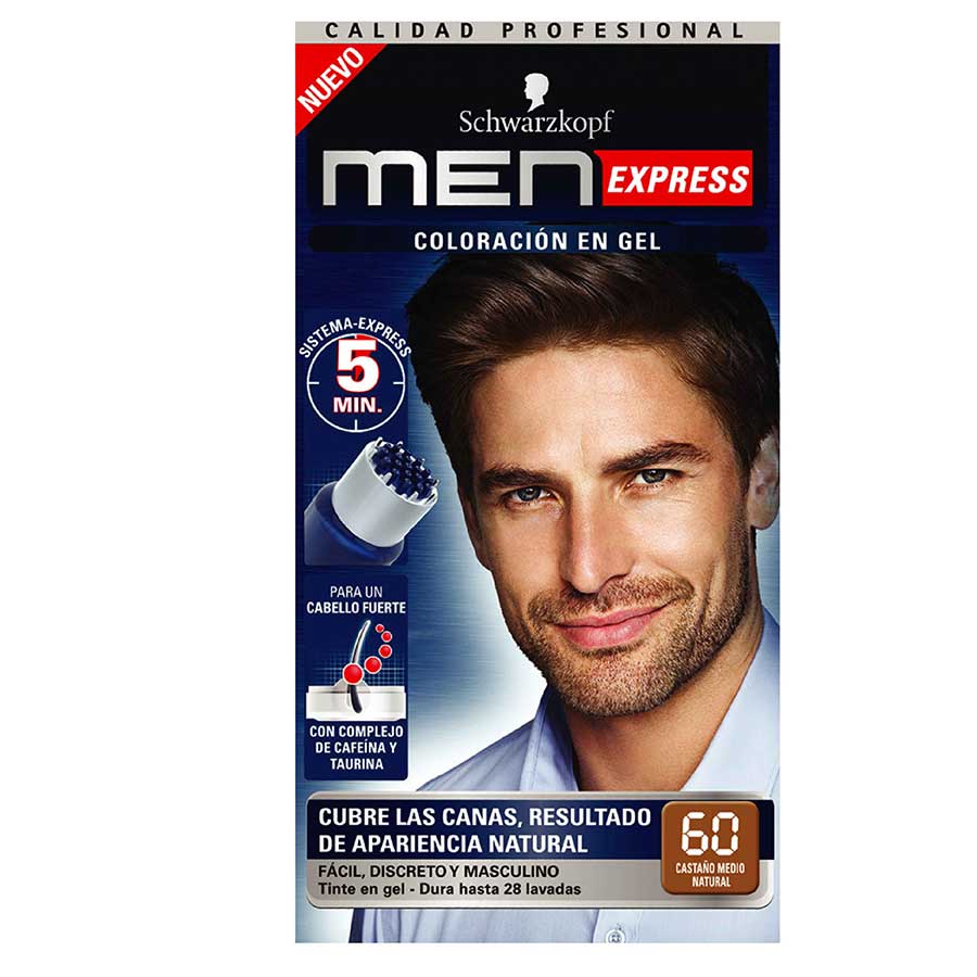 Imagen de Tinte men express gel negro natural 40 ml