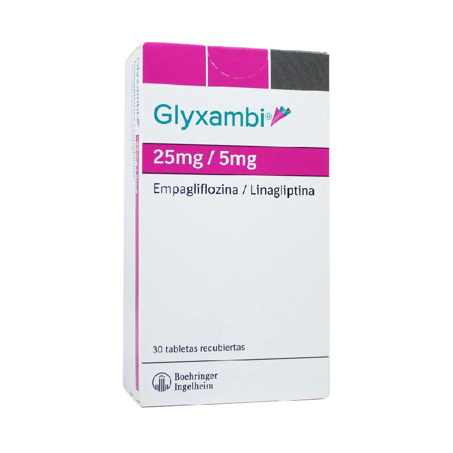 Imagen de Glyxambi 25/5mg boehringer ingelheim - farma comprimidos recubiertos