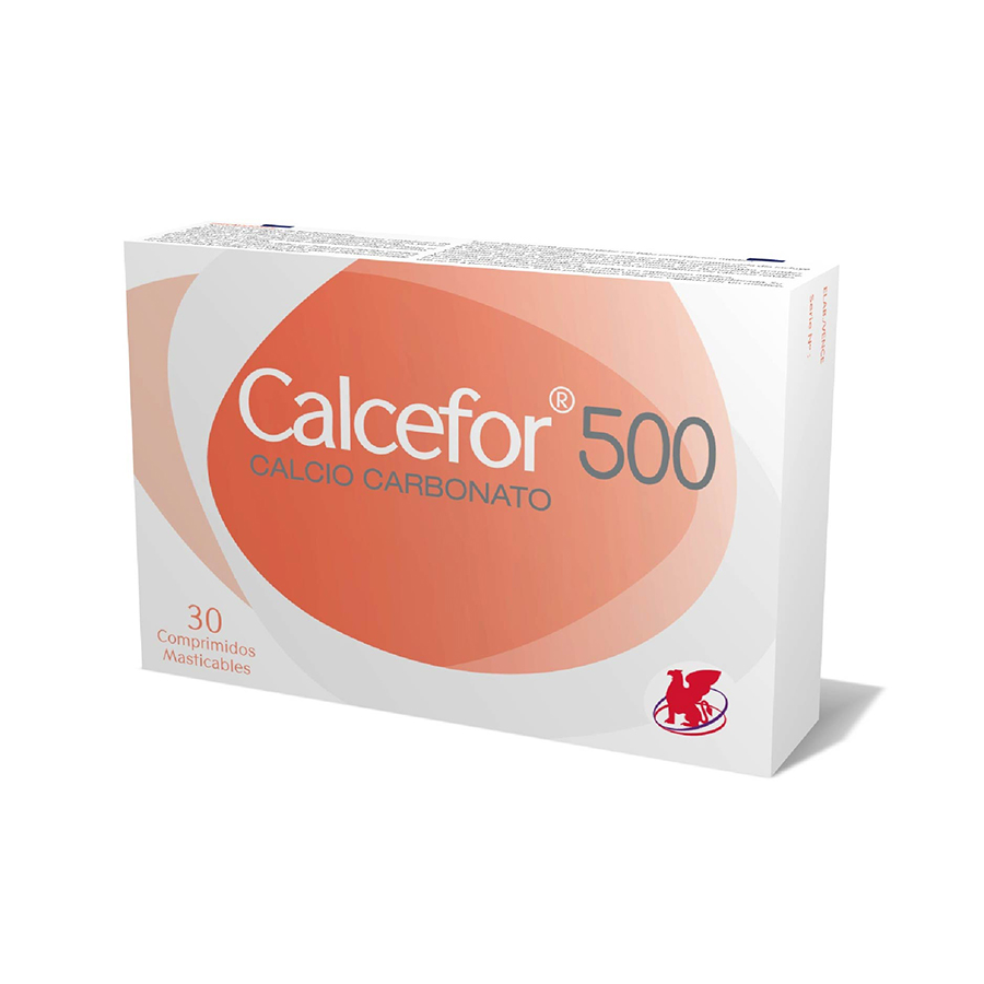 Imagen para  CALCEFOR 500mg LABORATORIOS CHILE x 30 Comprimidos                                                                              de Pharmacys