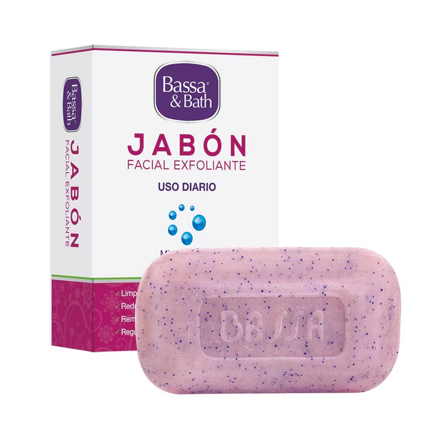 Imagen de Jabón en barra bassa & bath facial exfoliante 90 g
