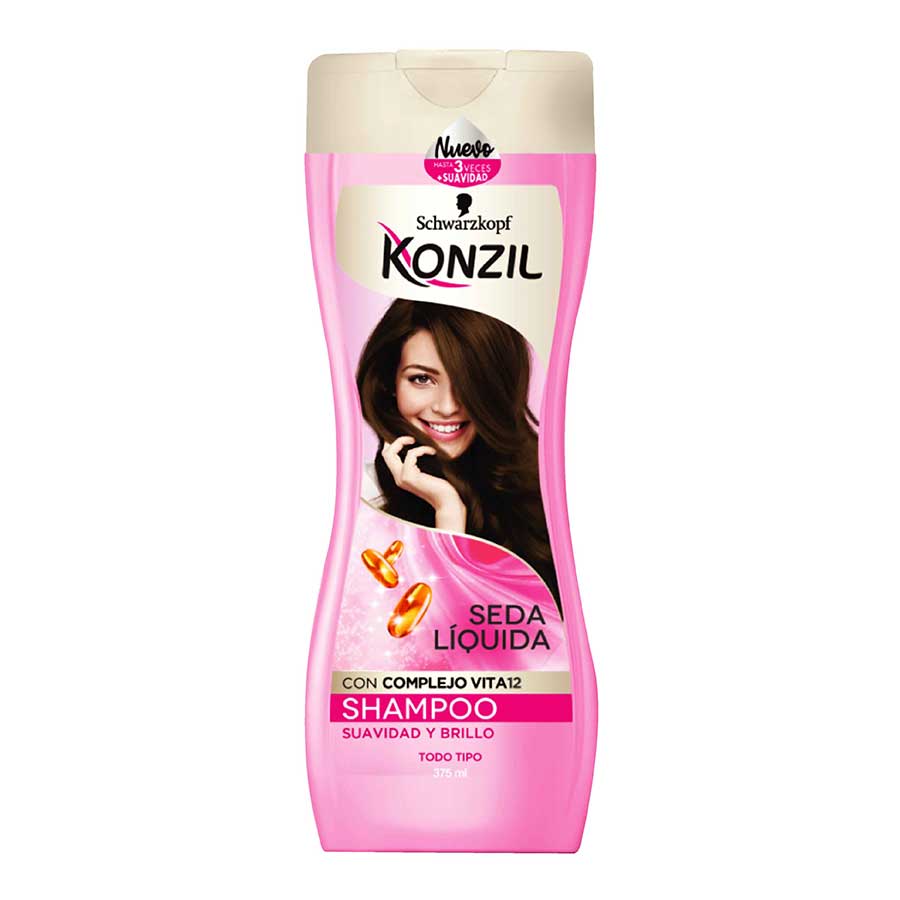 Imagen de Shampoo konzil seda líquida + provit b5 375 ml