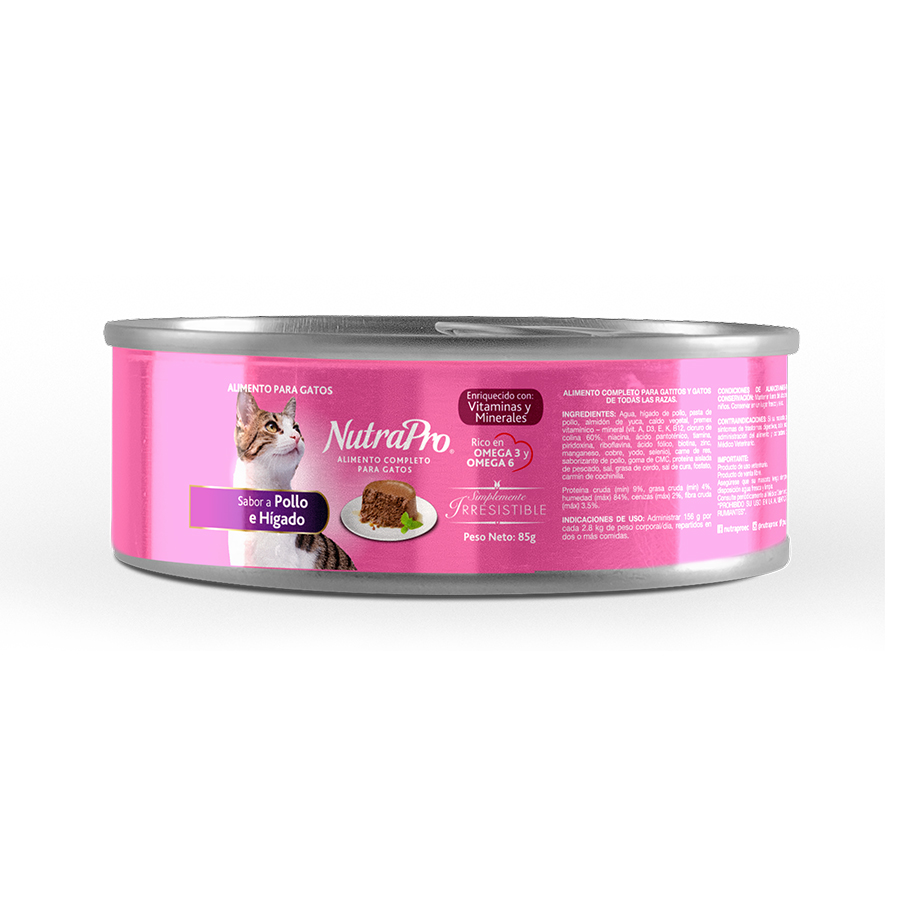 Imagen de Alimento para gatos nutrapro pollo 85 g
