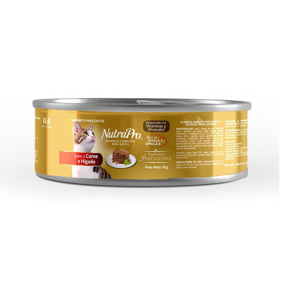 Imagen de Alimento para gatos nutrapro carne 85 g